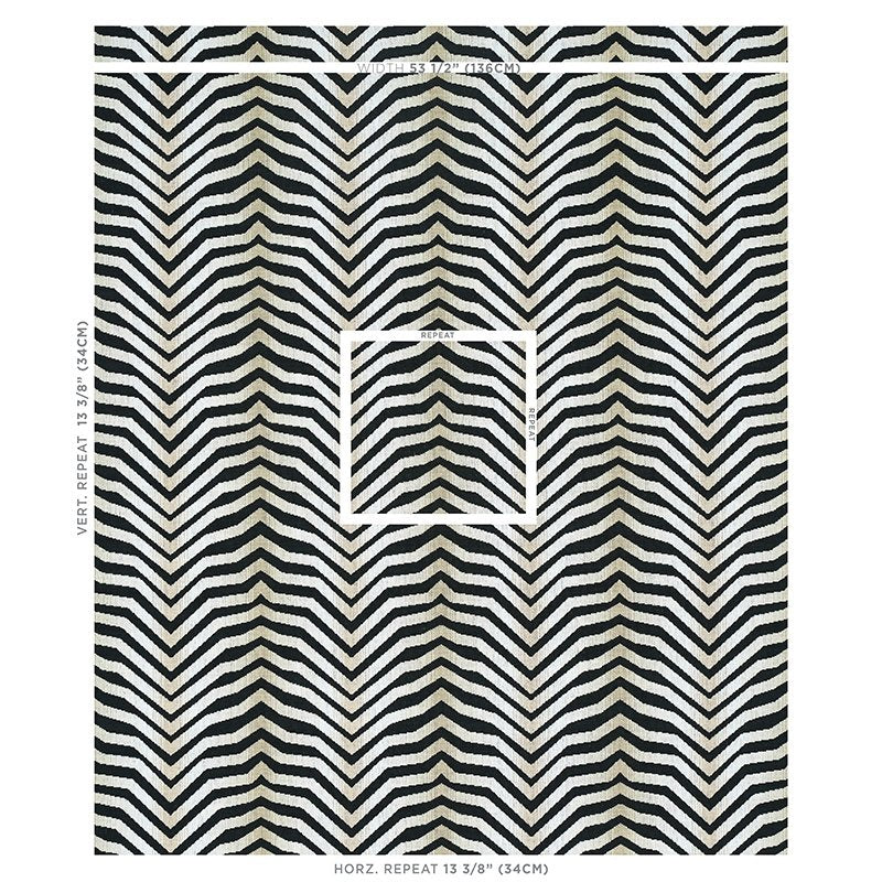 Search 79521 Arcure Epingle Zebra Black By Schumacher Fabric