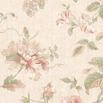 Save 2530-20554 Satin Classics IX Pink Floral wallpaper by Mirage Wallpaper