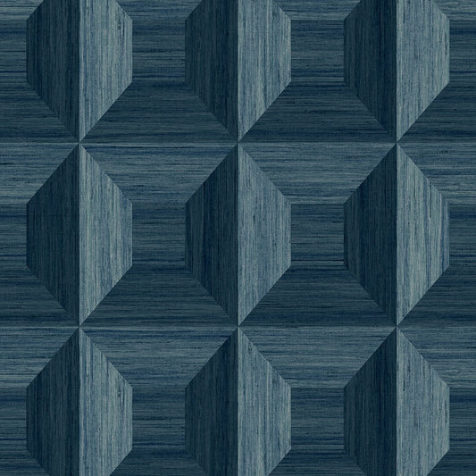 Purchase TC70602 More Textures Squared Away Geometric Blue by Seabrook Wallpaper