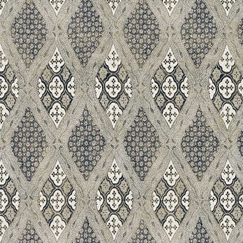 Sample SC 000416626 Farrah Print, Truffle by Scalamandre Fabric