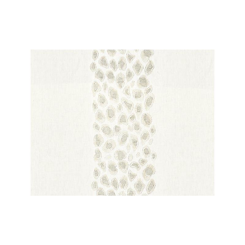 Sample SC 000127255 Catwalk Embroidery, Pearl by Scalamandre   Fabric