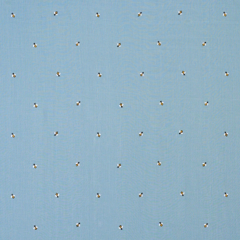 Save 78421 Honey Bee Embroidery Sky by Schumacher Fabric