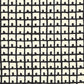 Sample 4040-10WP Fez Background, Black on Off White by Quadrille Wallpaper