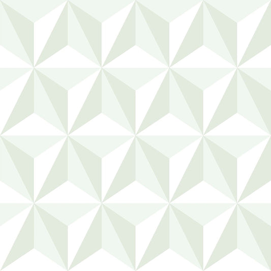 Find 4060-138913 Fable Adella Sage Geometric Wallpaper Sage by Chesapeake Wallpaper