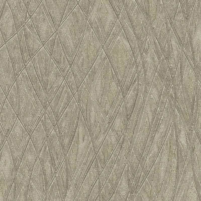 Sample 2758-8011 Textures and Weaves, Allegro Silver Embossed Wallpaper by Warner