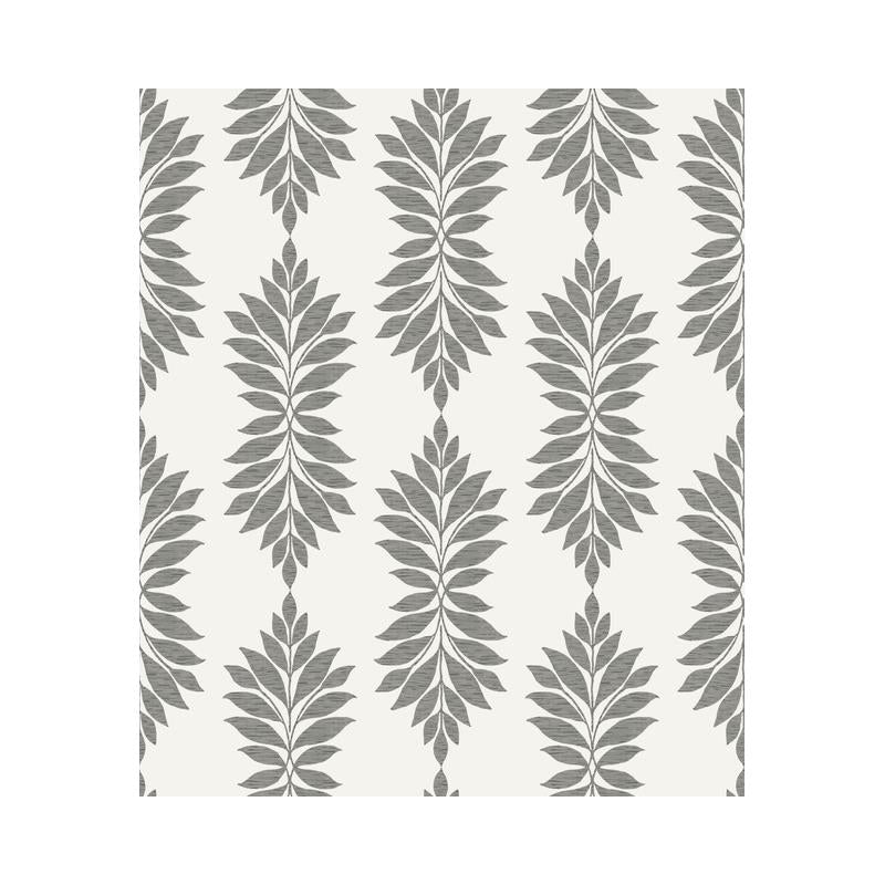Sample CV4427 Water's Edge Resource Library, Broadsands Botanica Gray/Off White York Wallpaper