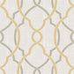 Looking NU1695 Sausalito Taupe/Yellow Geometric Peel and Stick by Wallpaper