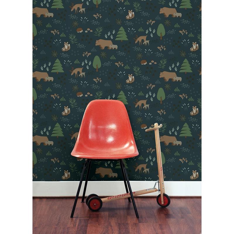 4060-139248 Fable Finola Dark Blue Bears Wallpaper by Chesapeake,4060-139248 Fable Finola Dark Blue Bears Wallpaper by Chesapeake2