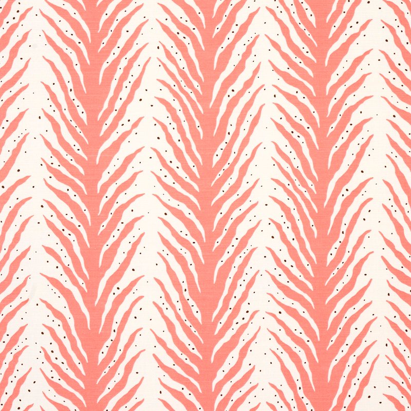 Looking 179482 Creeping Fern Coral by Schumacher Fabric