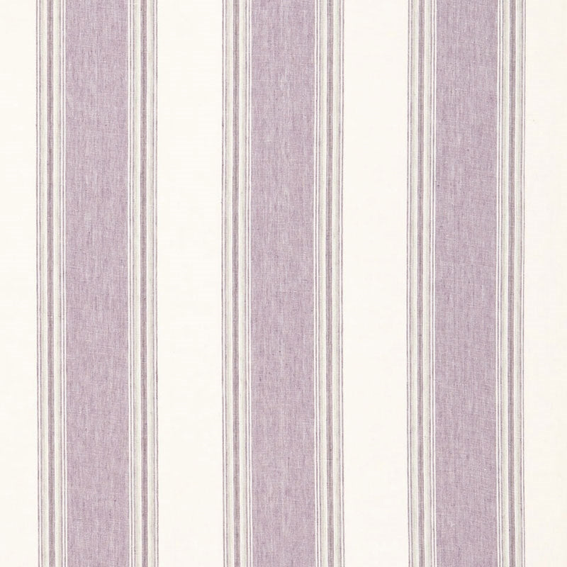 Save 66083 Savannah Linen Stripe Lavender by Schumacher Fabric
