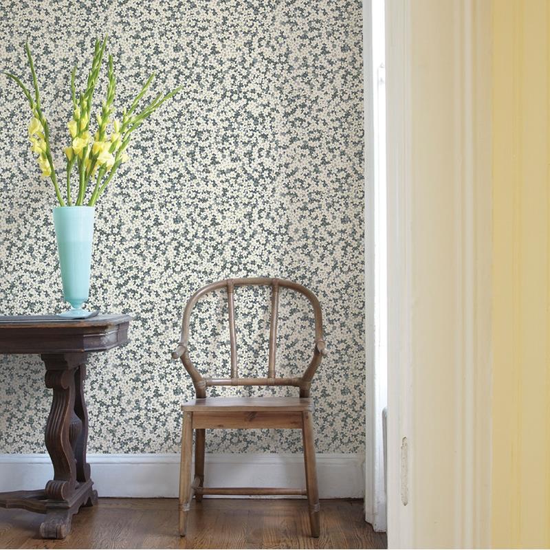Search 2901-25447 Perennial Giverny Grey Miniature Floral A Street Prints Wallpaper