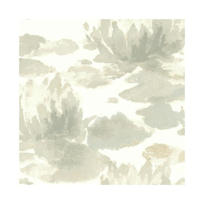 Sample - NA0524 Botanical Dreams, Water Lily Grey Candice Olson