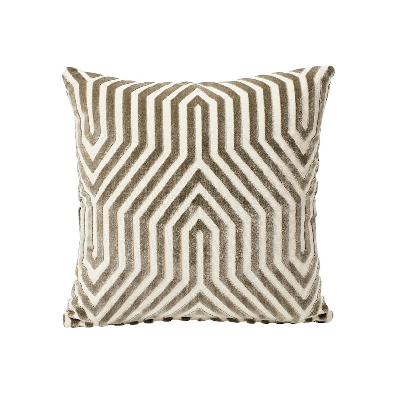 So6942105 The Wave 20&quot; Pillow Chocolate By Schumacher Furniture and Accessories 1,So6942105 The Wave 20&quot; Pillow Chocolate By Schumacher Furniture and Accessories 2