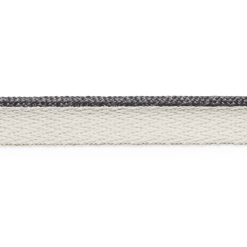 74929 | Coleman Lip Cord, Charcoal - Schumacher Fabric