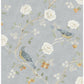 Sample AST4362 Erin Gates, Wellesley Blue Heather Chinoiserie Wallpaper by A-Street Prints Wallpaper