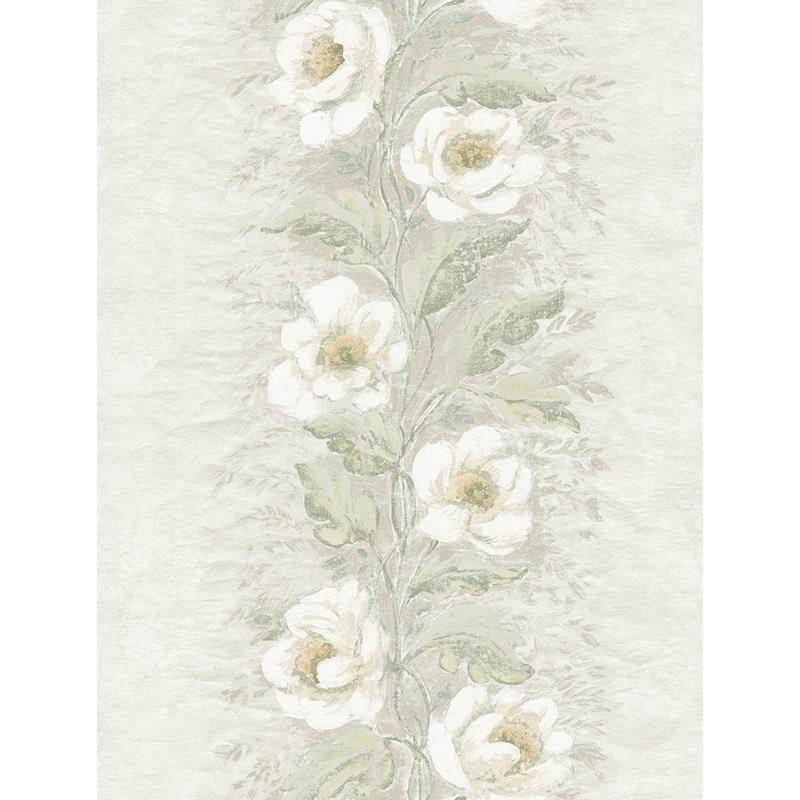 Sample AST4069 Zio and Sons, Dutch Garland Timeless Grey Gardenia Stripe by A-Street Prints Wallpaper