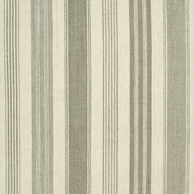 Purchase sample of 65170 Montauban Stripe, Dove / Haze by Schumacher Fabric