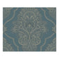 Sample Carl Robinson  CR32902, Kingsbury color Blue  Damask Wallpaper