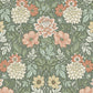 Sample 7666 Dahlia Garden, Green By Borastapeter Wallpaper