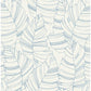 Sample DA61402 Day Dreamers, Jungle Leaves Carolina Blue Seabrook Wallpaper