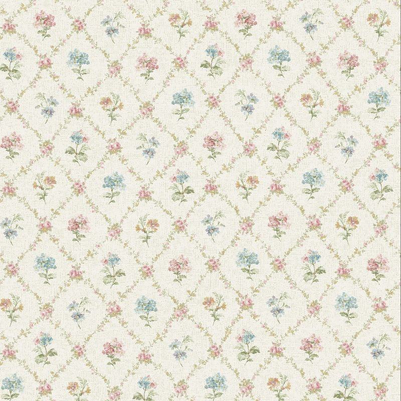 Shop FG71502 Flora Diamond Floral by Wallquest Wallpaper