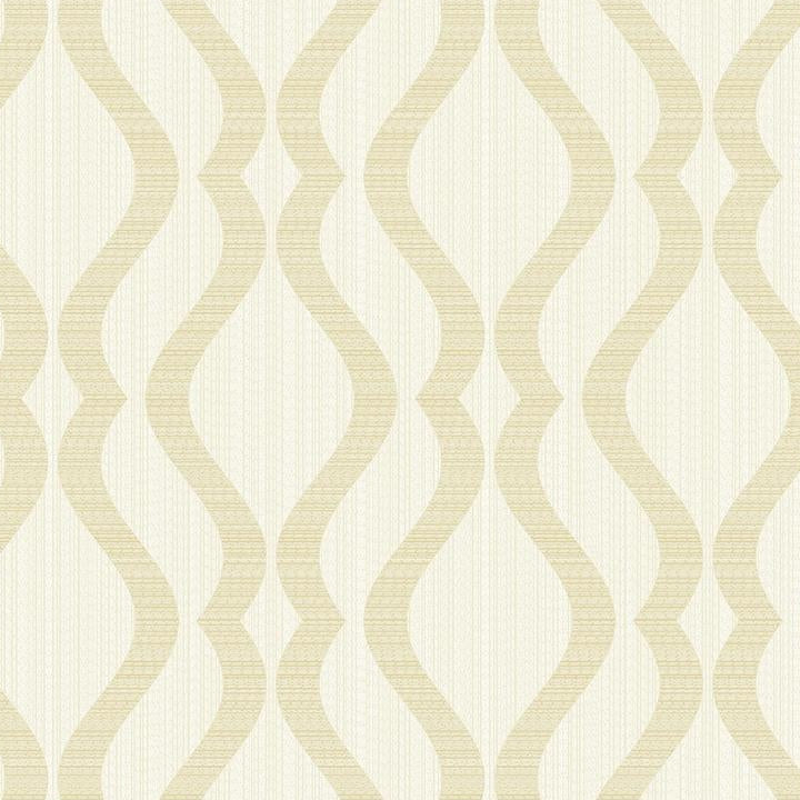 Save 2834-25063 Advantage Metallic Neutrals Ogee Wallpaper by Advantage
