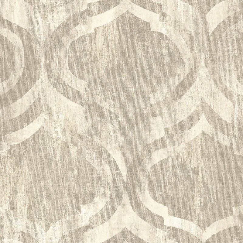 Shop LG90807 Lugano Neutrals Ogee by Seabrook Wallpaper