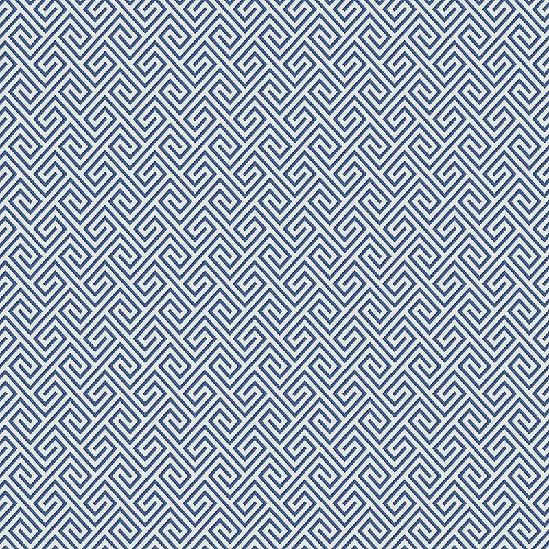 Sample MB32002 Beach House Beach Keys, Coastal Blue Geometric, Greek Key by Seabrook Wallpaper