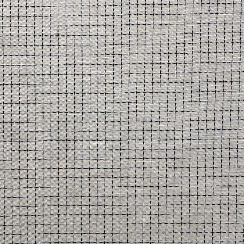 Sample 8732 Isaiah Denim, Blue Check Plaid Bedding Fabric by Magnolia