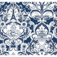 Sample 2973-90885 Daylight, Sadie Navy Parisian Damask by A-Street Prints Wallpaper