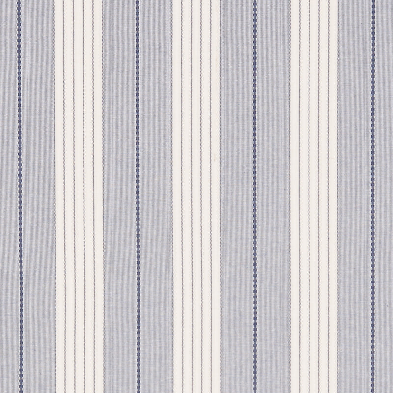 Purchase sample of 71370 Audrey Stripe, Navy by Schumacher Fabric
