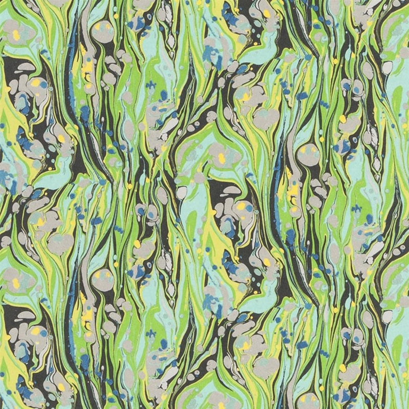 Sample PDG715-01 Delahaye, Emerald by Designer Guild Wallpaper