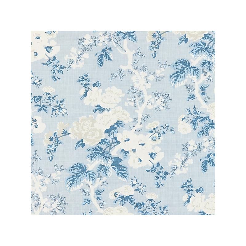 Find 16602-002 Ascot Linen Print Sky by Scalamandre Fabric