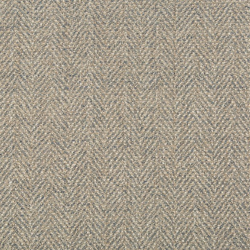 Sample 35608.15.0 Blue Upholstery Herringbone Tweed Fabric by Kravet Design