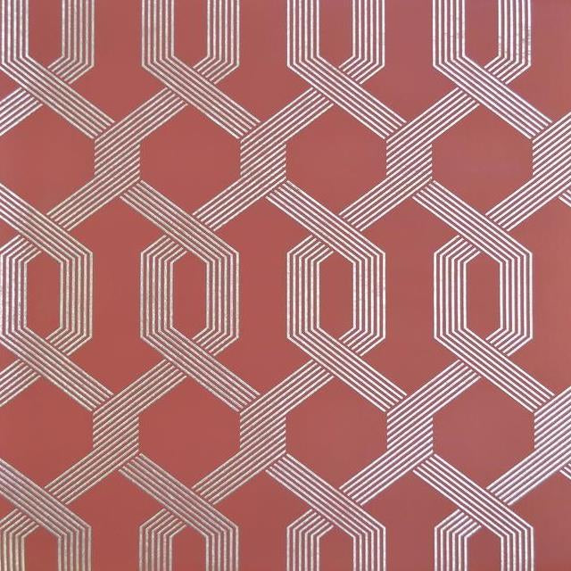 Find Y6221203 Mid Century Viva Lounge color Reds Metallic by York Wallpaper