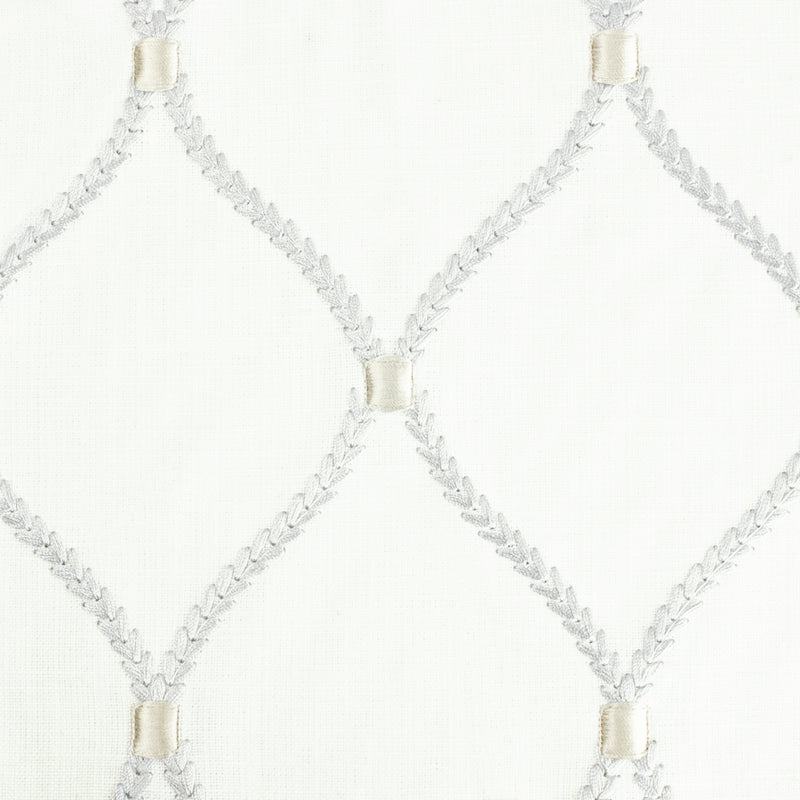 Select FLIC-8 Flicks Silver grey embroideries multipurpose by Stout Fabric