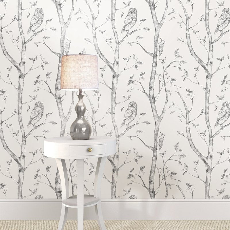 Find Nus1412 Grey Woods Nature Peel And Stick Wallpaper