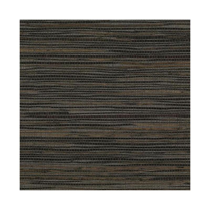 Sample VG4415 Grasscloth by York II, Inked Grass color Black Grasscloth by York Wallpaper