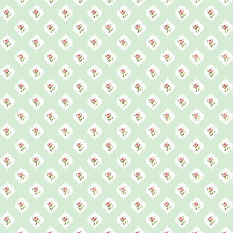 Acquire HC81704 Mod Chic Rosey by Wallquest Wallpaper