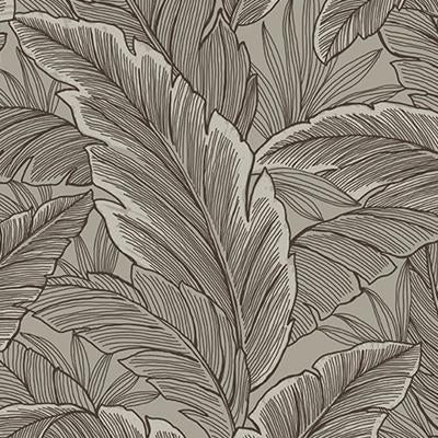 Order UK10018 Mica Brown Botanical by Seabrook Wallpaper