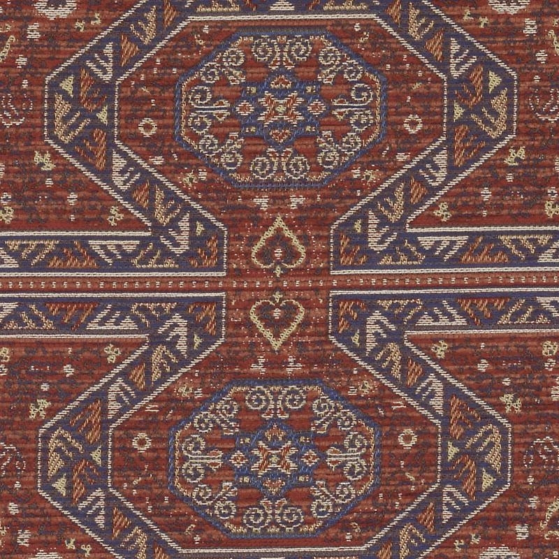 Du16104-73 | Red/Blue - Duralee Fabric