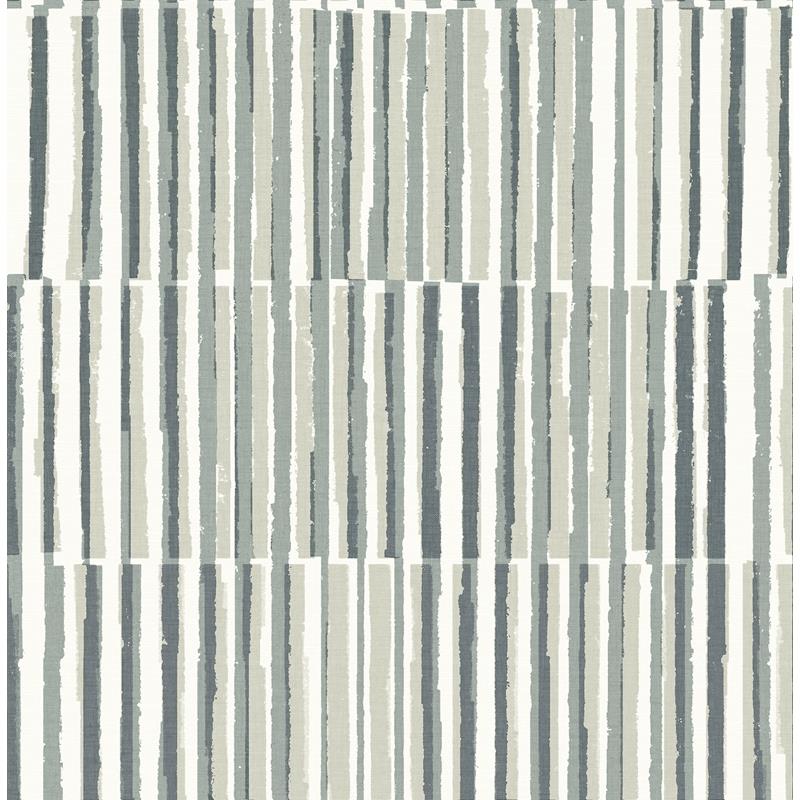 Sample 4014-26415 Seychelles, Sabah Slate Stripe Wallpaper by A-Street Prints Wallpaper