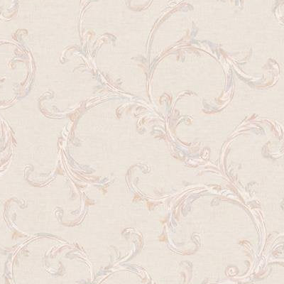 Save FF50702 Fairfield White Scrolls by Seabrook Wallpaper