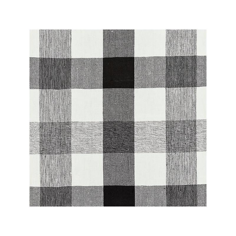 Sample 27135-009 Westport Linen Plaid, Noir - Scalamandre Fabric (SC 000927135)