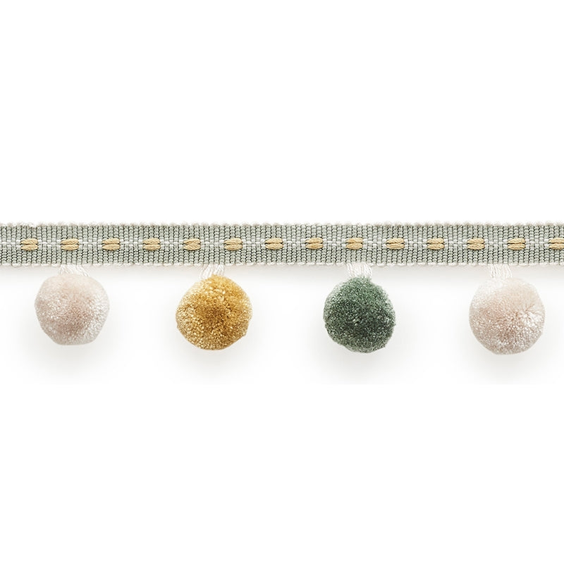 74362 | Poms, Mineral - Schumacher Fabric