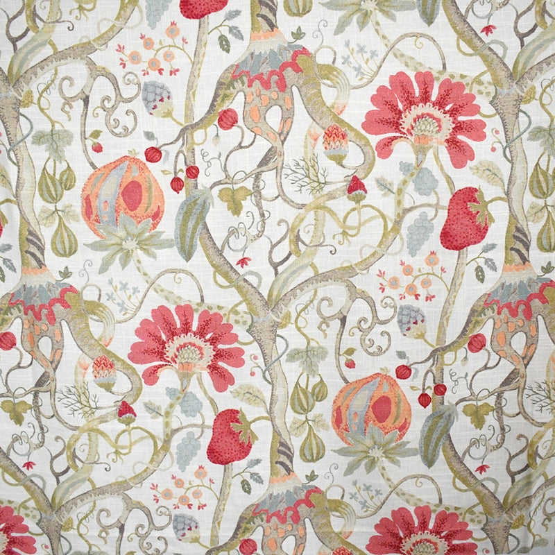 Buy S5188 Vintage Rose Floral Red Greenhouse Fabric