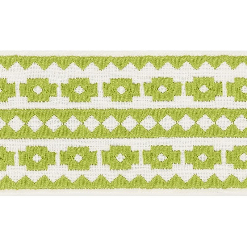70644 Talitha Tape Green by Schumacher 1,70644 Talitha Tape Green by Schumacher 2