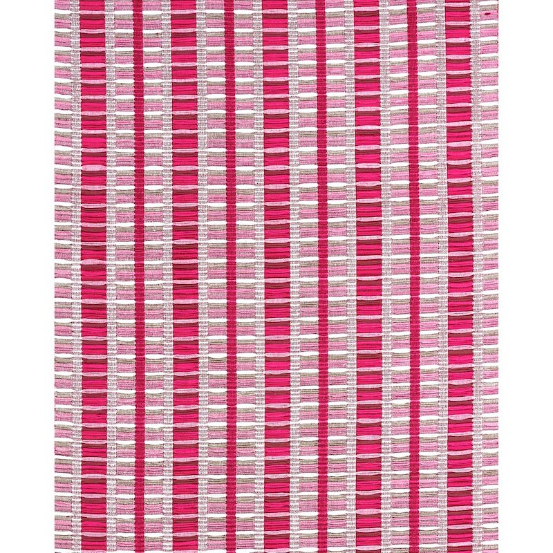 Search 78821 Palopo Hand Woven Stripe Flamingo Schumacher Fabric