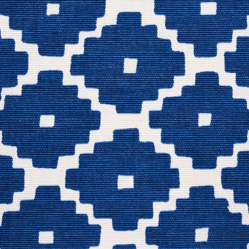 Save 174487 Ziggurat Blue By Schumacher Fabric