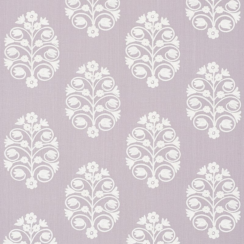 Buy 72091 Talitha Embroidery Wisteria by Schumacher Fabric